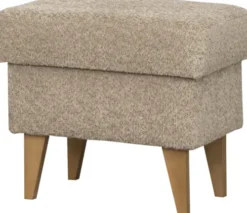 Pufy Tapicerowane|Pufy I Siedziska-Bodzio Puf Sewilla (boucle cappuccino)