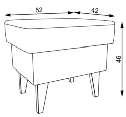 Pufy Tapicerowane|Pufy I Siedziska-Bodzio Puf Sewilla (gustimo grafit)