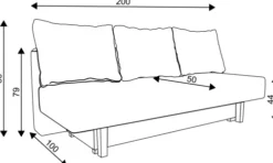 Sofy I Kanapy|Sofy I Kanapy-Bodzio Sofa Afrodyta 2 (plusz granat)