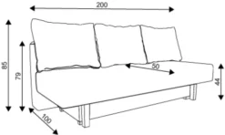 Sofy I Kanapy|Sofy I Kanapy-Bodzio Sofa Afrodyta 2 (plusz granat)