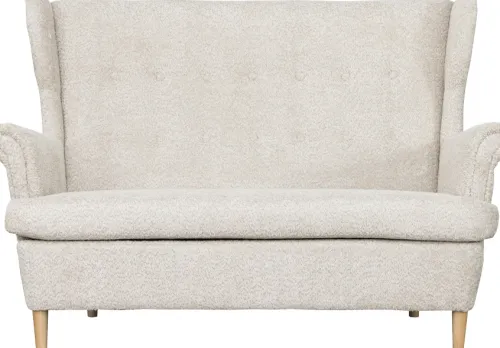 Sofy I Kanapy|Sofy Nierozkładane-Bodzio Sofa 2-osobowa Werina (boucle beż)