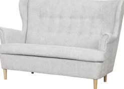 Sofy I Kanapy|Sofy Nierozkładane-Bodzio Sofa 2-osobowa Werina (boucle szary)