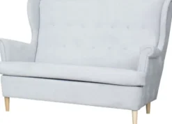 Sofy I Kanapy|Sofy Nierozkładane-Bodzio Sofa 2-osobowa Werina (diamentowy jasny szary)