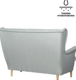 Sofy I Kanapy|Sofy Nierozkładane-Bodzio Sofa 2-osobowa Werina (elegantis jasny szary)