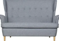 Sofy I Kanapy|Sofy Nierozkładane-Bodzio Sofa 2-osobowa Werina (gustimo szary)