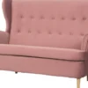 Sofy I Kanapy|Sofy Nierozkładane-Bodzio Sofa 2-osobowa Werina (plusz brudny róż)