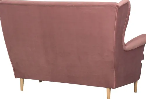Sofy I Kanapy|Sofy Nierozkładane-Bodzio Sofa 2-osobowa Werina (plusz brudny róż)