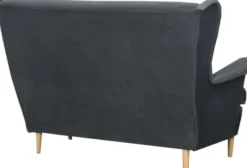 Sofy I Kanapy|Sofy Nierozkładane-Bodzio Sofa 2-osobowa Werina (plusz grafit)