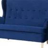 Sofy I Kanapy|Sofy Nierozkładane-Bodzio Sofa 2-osobowa Werina (plusz granat)