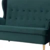 Sofy I Kanapy|Sofy Nierozkładane-Bodzio Sofa 2-osobowa Werina (plusz zieleń)