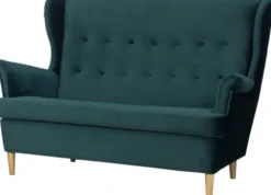 Sofy I Kanapy|Sofy Nierozkładane-Bodzio Sofa 2-osobowa Werina (plusz zieleń)