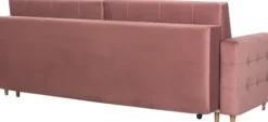 Sofy I Kanapy|Sofy Rozkładane-Bodzio Sofa Paris (plusz brudny róż)