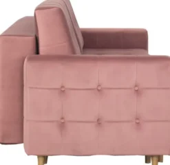 Sofy I Kanapy|Sofy Rozkładane-Bodzio Sofa Paris (plusz brudny róż)