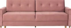 Sofy I Kanapy|Sofy Rozkładane-Bodzio Sofa Paris (plusz brudny róż)
