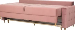 Sofy I Kanapy|Sofy Rozkładane-Bodzio Sofa Paris (plusz brudny róż)