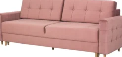 Sofy I Kanapy|Sofy Rozkładane-Bodzio Sofa Paris (plusz brudny róż)