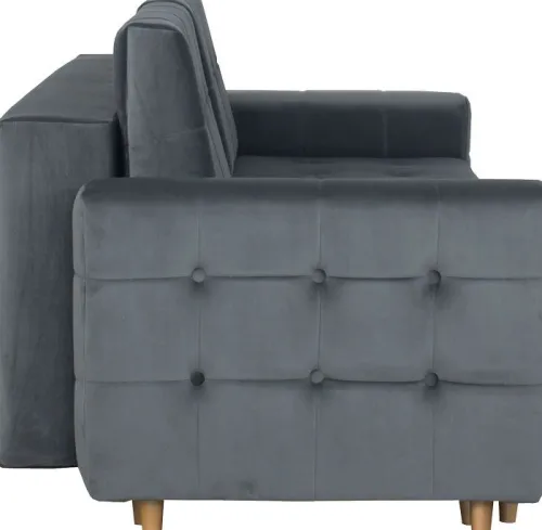Sofy I Kanapy|Sofy Rozkładane-Bodzio Sofa Paris (plusz grafit)