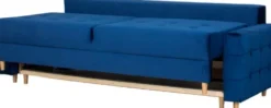Sofy I Kanapy|Sofy Rozkładane-Bodzio Sofa Paris (plusz granat)