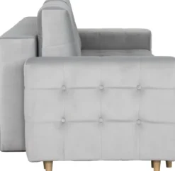 Sofy I Kanapy|Sofy Rozkładane-Bodzio Sofa Paris (plusz srebrzysty)