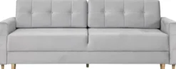 Sofy I Kanapy|Sofy Rozkładane-Bodzio Sofa Paris (plusz srebrzysty)
