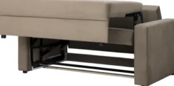 Sofy I Kanapy|Sofy Rozkładane-Bodzio Sofa rozkładana Milano (plusz brąz)