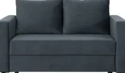 Sofy I Kanapy|Sofy Rozkładane-Bodzio Sofa rozkładana Milano (plusz grafit)