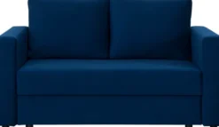 Sofy I Kanapy|Sofy Rozkładane-Bodzio Sofa rozkładana Milano (plusz granat)