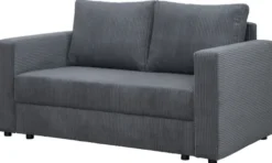 Sofy I Kanapy|Sofy Rozkładane-Bodzio Sofa rozkładana Milano (sztruks grafit)