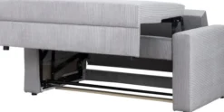 Sofy I Kanapy|Sofy Rozkładane-Bodzio Sofa rozkładana Milano (sztruks szary)