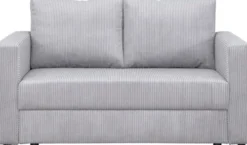 Sofy I Kanapy|Sofy Rozkładane-Bodzio Sofa rozkładana Milano (sztruks szary)