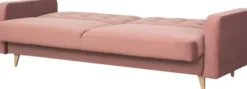Sofy I Kanapy|Sofy Rozkładane-Bodzio Sofa Sewilla (plusz brudny róż)
