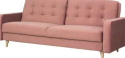 Sofy I Kanapy|Sofy Rozkładane-Bodzio Sofa Sewilla (plusz brudny róż)