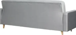 Sofy I Kanapy|Sofy Rozkładane-Bodzio Sofa Sewilla (plusz srebrzysty)