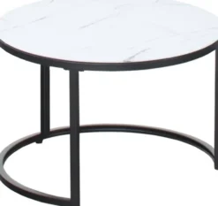 Stoliki|Stoliki I Ławy Do Salonu-CN-160 Stolik kawowy 60cm Marbi 9 (biały-marmur)