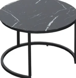Stoliki|Stoliki-CN-132 Stolik kawowy 60cm Marbi 3 (czarny-marmur)