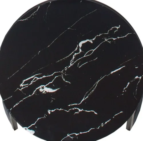 Stoliki|Stoliki I Ławy Do Salonu-CN-160 Stolik kawowy 60cm Marbi 9 (czarny-marmur)