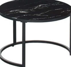 Stoliki|Stoliki I Ławy Do Salonu-CN-160 Stolik kawowy 60cm Marbi 9 (czarny-marmur)
