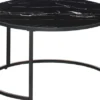 Stoliki|Stoliki I Ławy Do Salonu-CN-160 Stolik kawowy 80cm Marbi 9 (czarny-marmur)