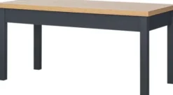 Stoliki|Stoliki I Ławy Do Salonu-Bodzio Stolik prostokątny pełny 100 cm (dąb Soma ciemny/grafit)