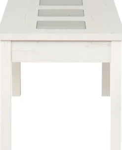 Stoliki|Stoliki-Bodzio Stolik prostokątny ze szkłem 120cm (dąb Soma perłowy)