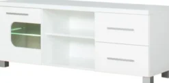 Szafki|Szafki-Bodzio Stolik RTV 138 cm Panama (biały połysk)