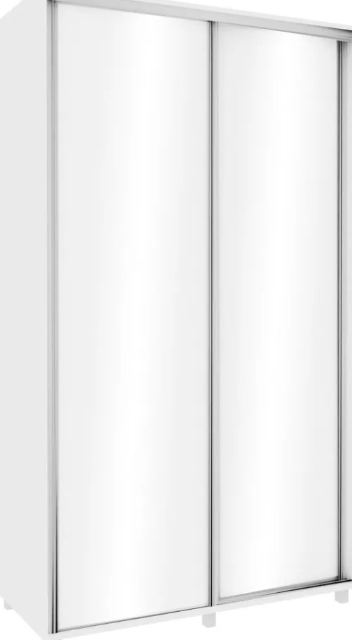 Wysokie Szafy|Szafy Przesuwne-Bodzio Szafa przesuwna 120 cm (biały połysk)