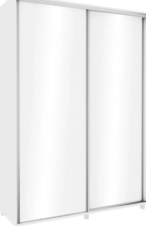 Wysokie Szafy|Szafy Przesuwne-Bodzio Szafa przesuwna 150 cm (biały połysk)