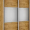 Wysokie Szafy|Szafy Z Lustrem-Bodzio Szafa przesuwna lustra 150cm (dąb soma ciemny)