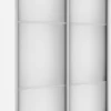 Wysokie Szafy|Szafy Z Lustrem-Bodzio Szafa przesuwna 3xlustra 120cm (biały)