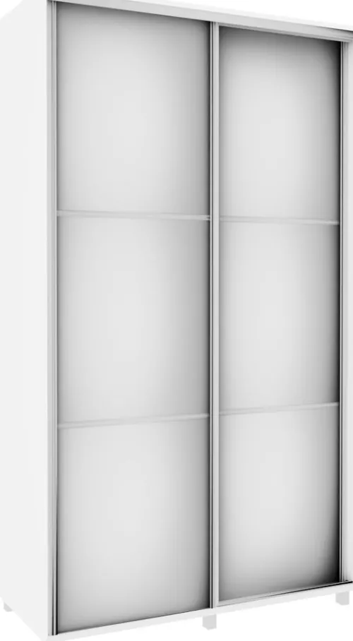 Wysokie Szafy|Szafy Z Lustrem-Bodzio Szafa przesuwna 3xlustra 120cm (biały)