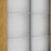 Wysokie Szafy|Szafy Z Lustrem-Bodzio Szafa przesuwna 3xlustra 150cm (dąb Soma ciemny)