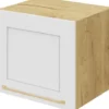 Szafki Kuchenne Wiszące|Szafki Kuchenne-Bodzio Szafka 50x36 nad okap Laurencja (biały lakier mat/dąb Soma ciemny)