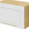 Szafki Kuchenne Wiszące|Szafki Kuchenne-Bodzio Szafka 60x36 nad okap Laurencja (biały lakier mat/dąb Soma ciemny)