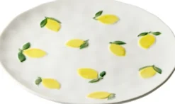 Zastawa Stołowa-CN-200 Talerz deserowy Lemoni 164 (biały w cytryny)